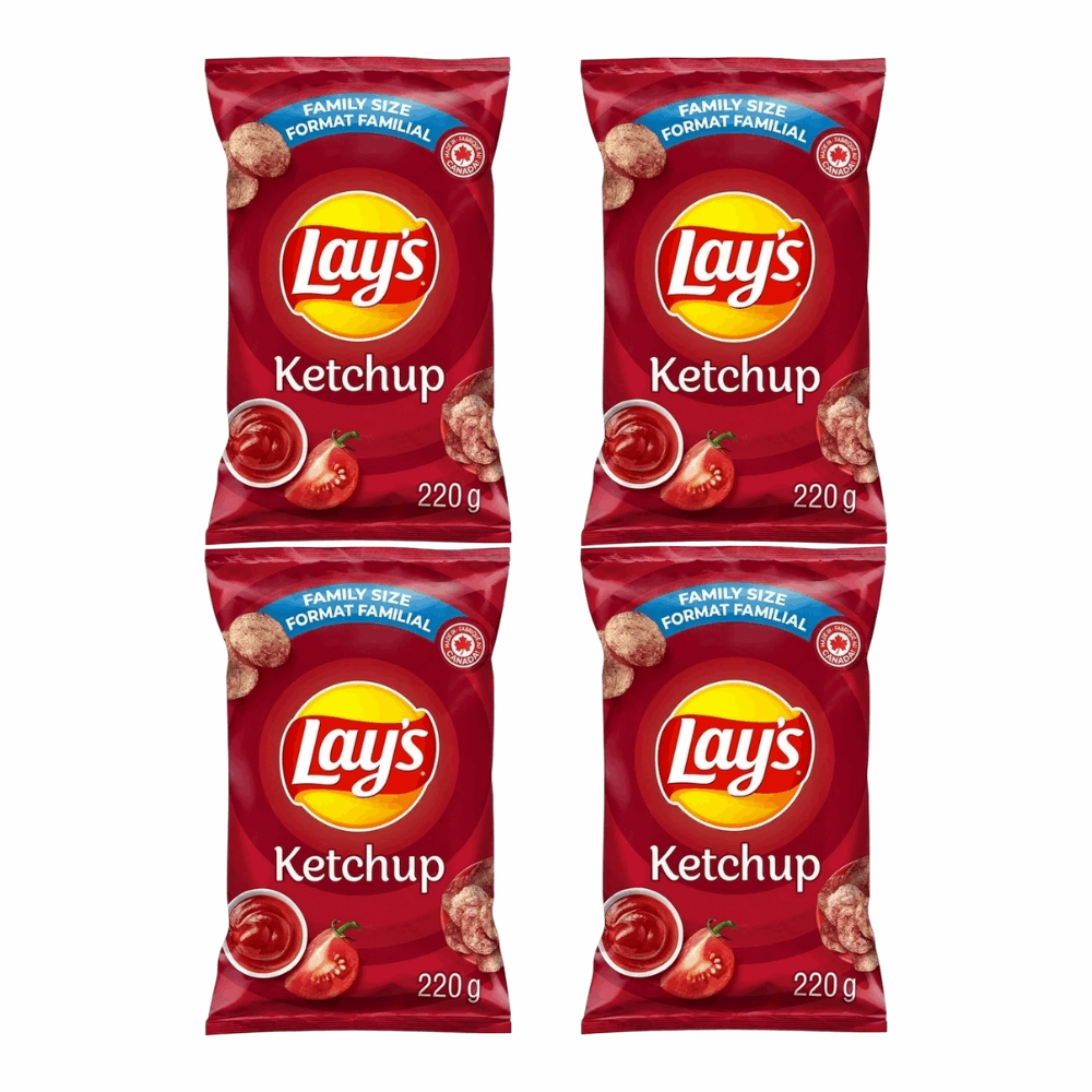 Lay's Ketchup Potato Chips - Beloved Sweet & Tangy Crunch | 7.75 oz (220g)