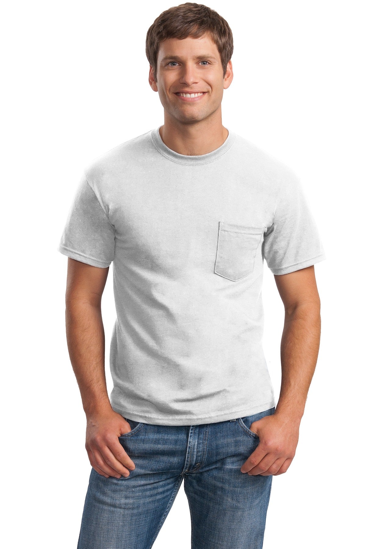 Gildan® - Ultra Cotton® 100% US Cotton T-Shirt with Pocket. 2300
