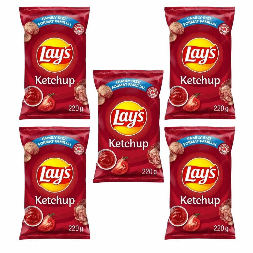 Lay's Ketchup Potato Chips - Beloved Sweet & Tangy Crunch | 7.75 oz (220g)