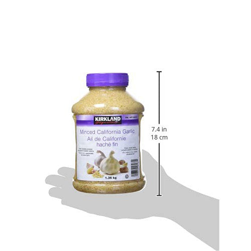 Kirkland Signature Minced California Garlic – 48oz Jar