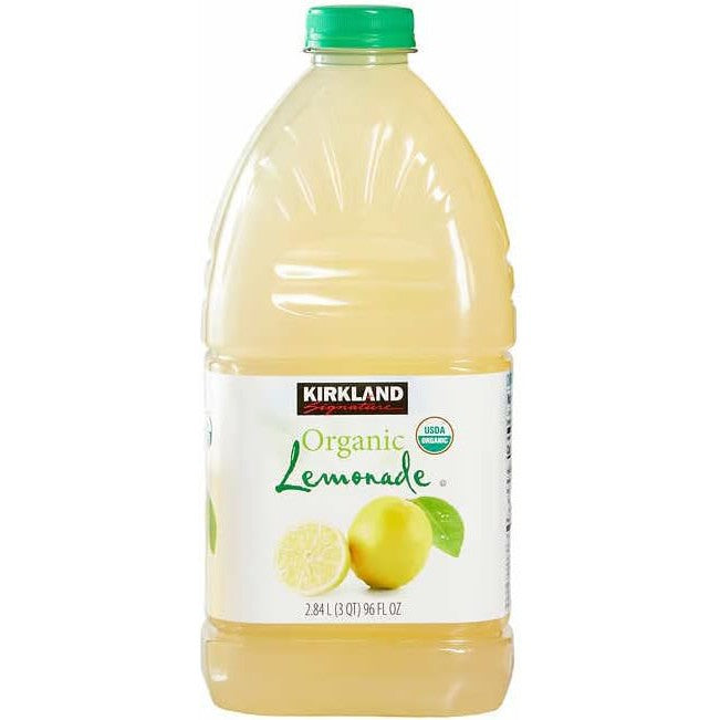 Kirkland Signature Organic Lemonade (2 Pack, 96 fl oz Bottles Ea) - Refreshing, USDA Organic, 18% Juice