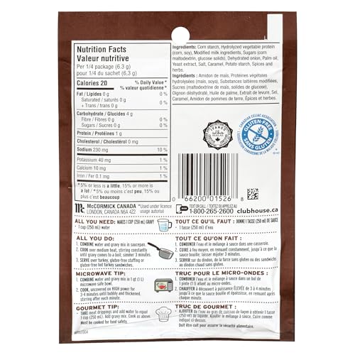 Club House Turkey Gravy Mix, 25g