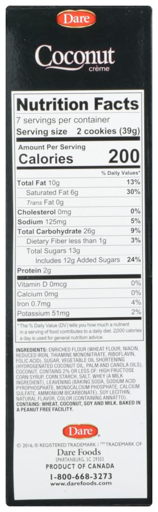 Dare Coconut Creme Sandwich Cookies (2-Pack)