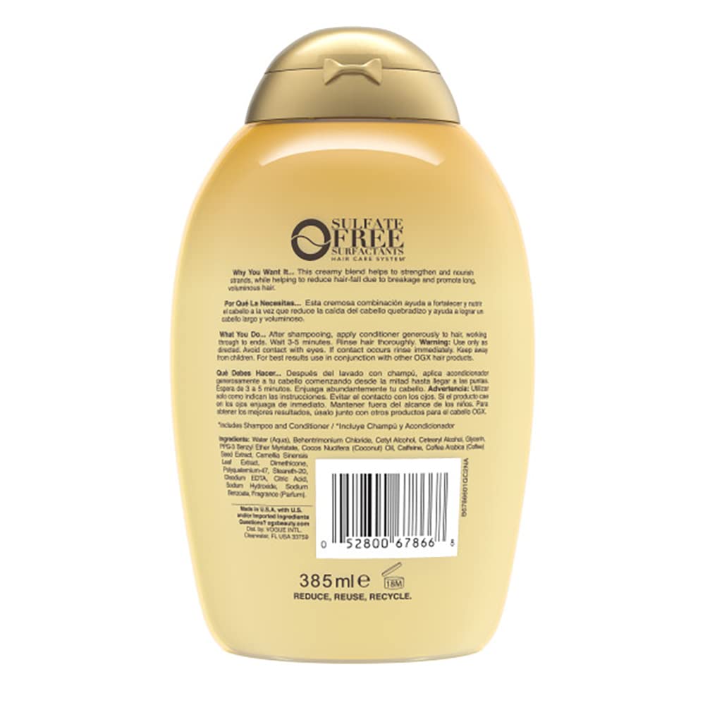 OGX Coconut Caffeine Strengthening Conditioner | 13 fl oz