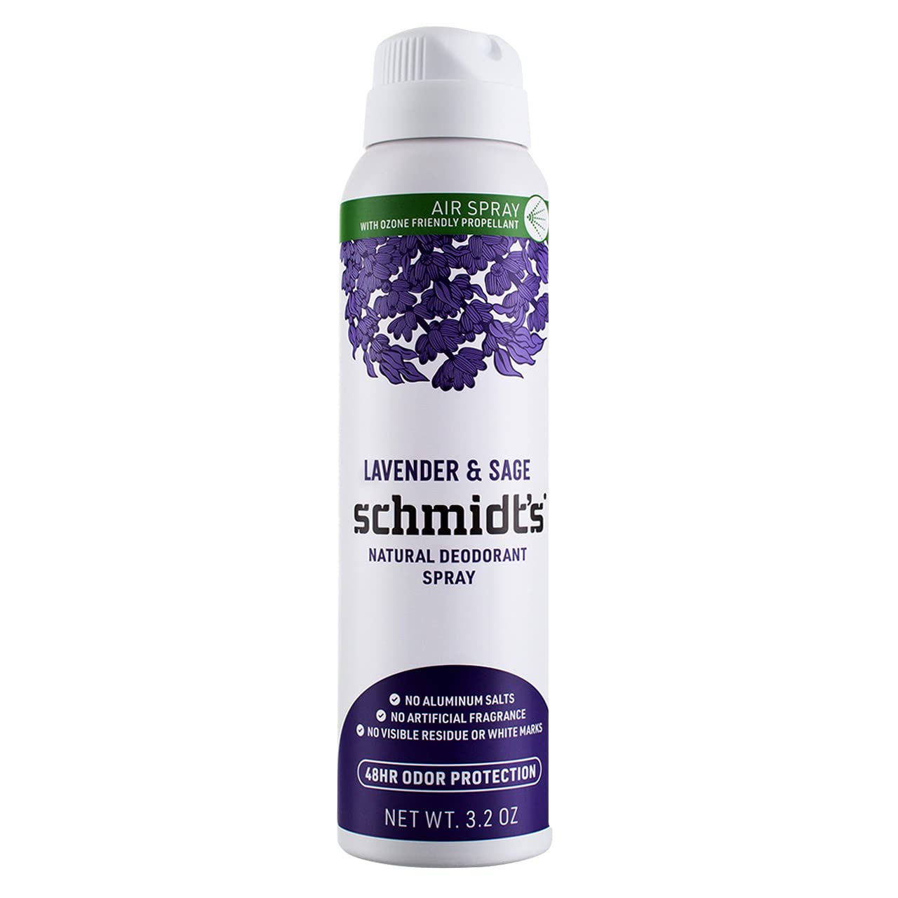 Schmidt's Lavender & Sage Natural Deodorant Spray | (3.2 oz)