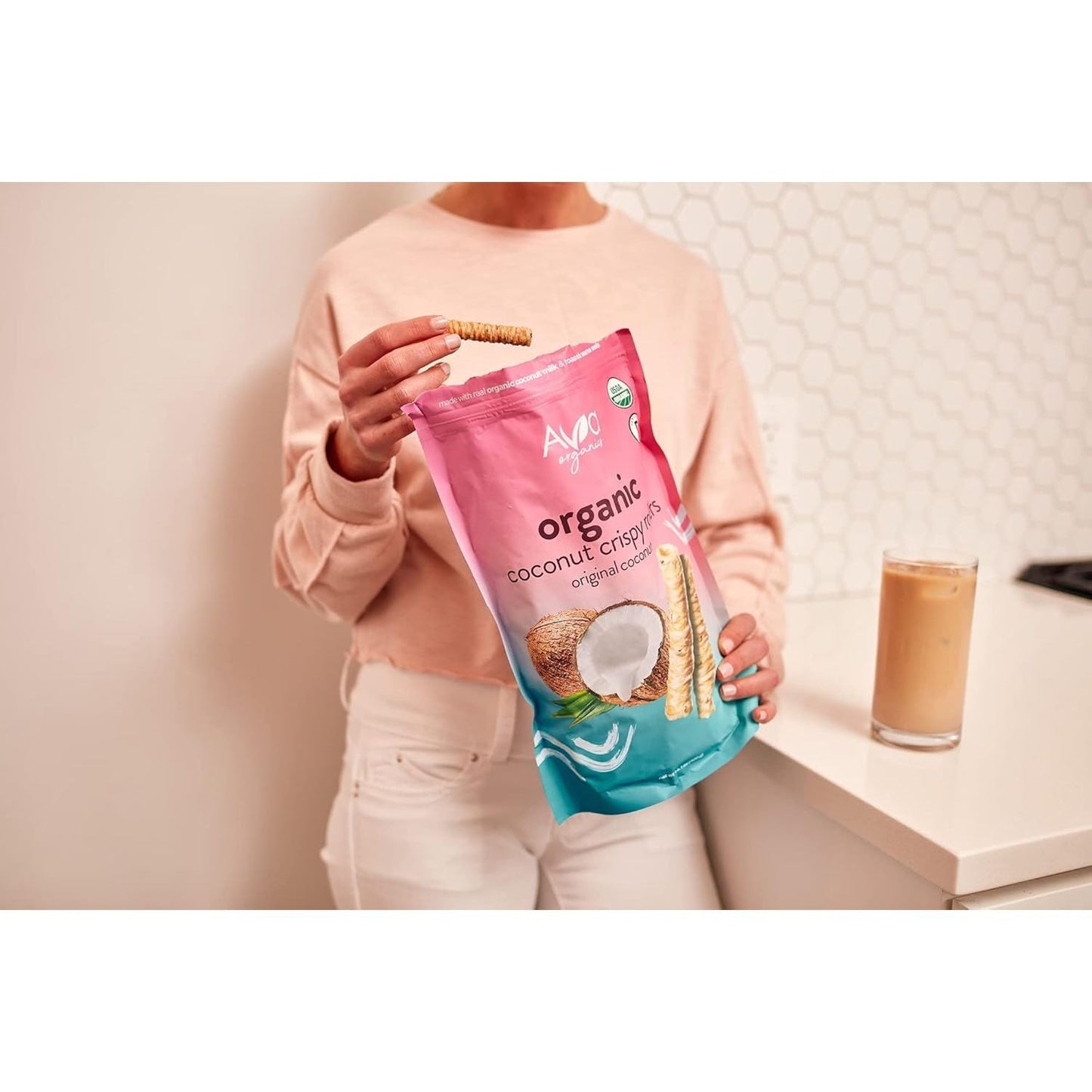 Ava Organics Coconut Crispy Rollers: (14.1 oz)
