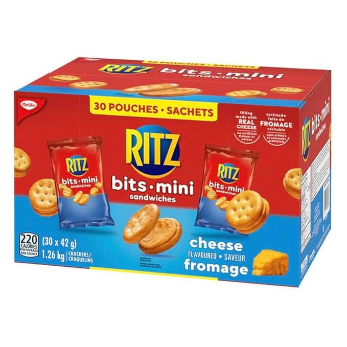 Ritz Bits Cheese Sandwich Crackers – 30 Packs