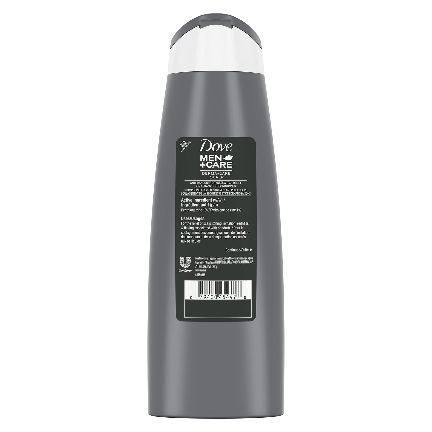 Dove Men + Care Derma+Care Scalp 2in1 Shampoo & Conditioner - 355 ml