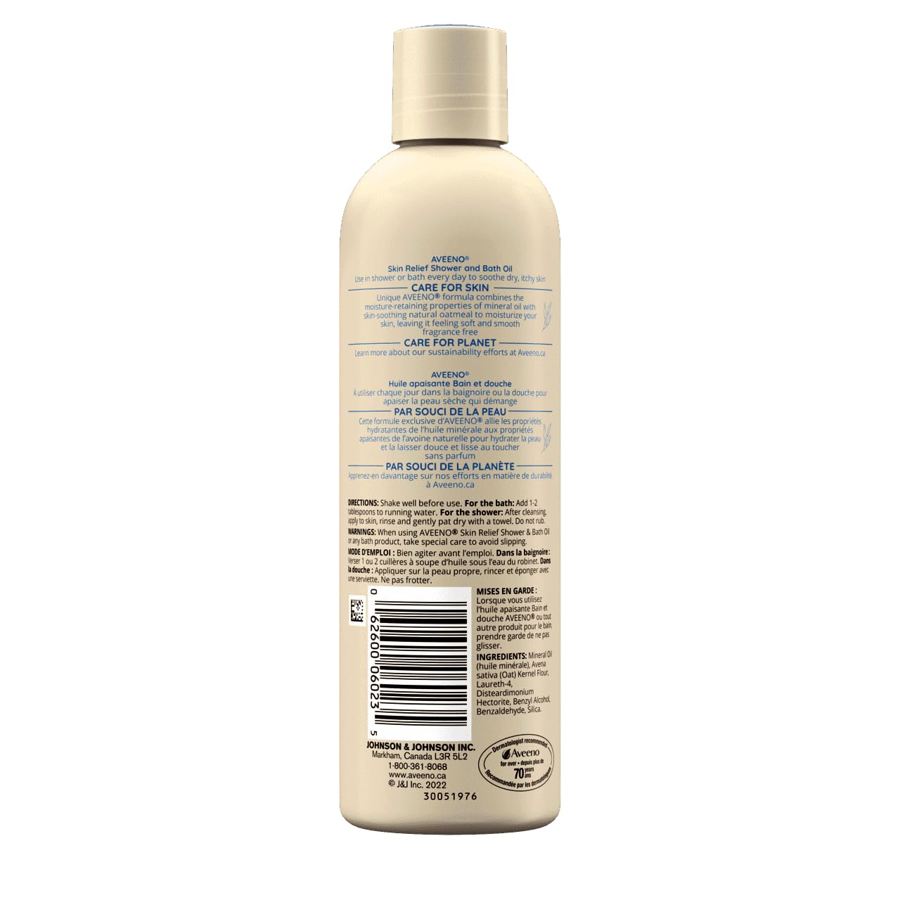 Aveeno Skin Relief Shower & Bath Oil - (10 fl oz, 3 Pack)