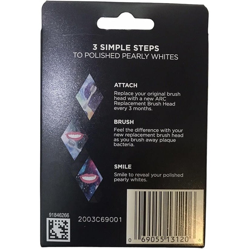 ARC Official Replacement Toothbrush Heads - (2 Count)