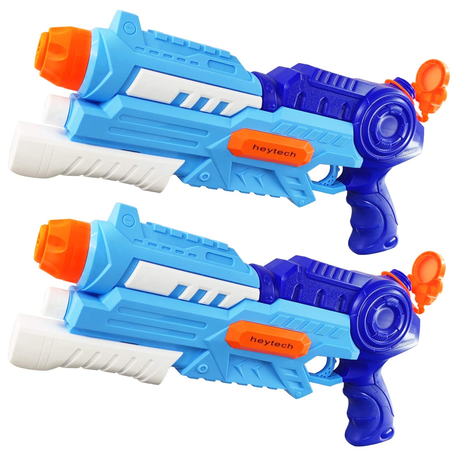 Heytech Super Water Guns (2 Pack) | 1200cc High-Capacity | 32ft Long-Range Soakers