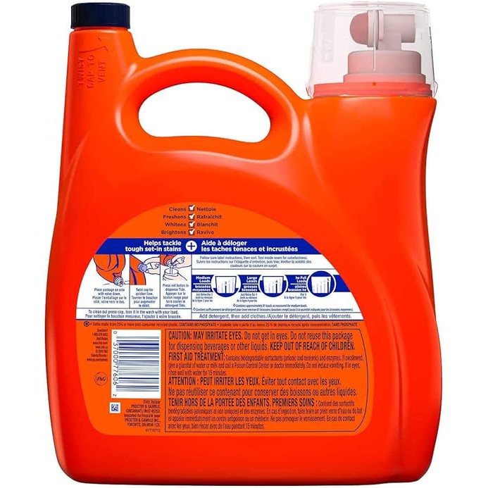 Tide Ultra OXI Liquid Laundry Detergent (150oz, 81 Loads)