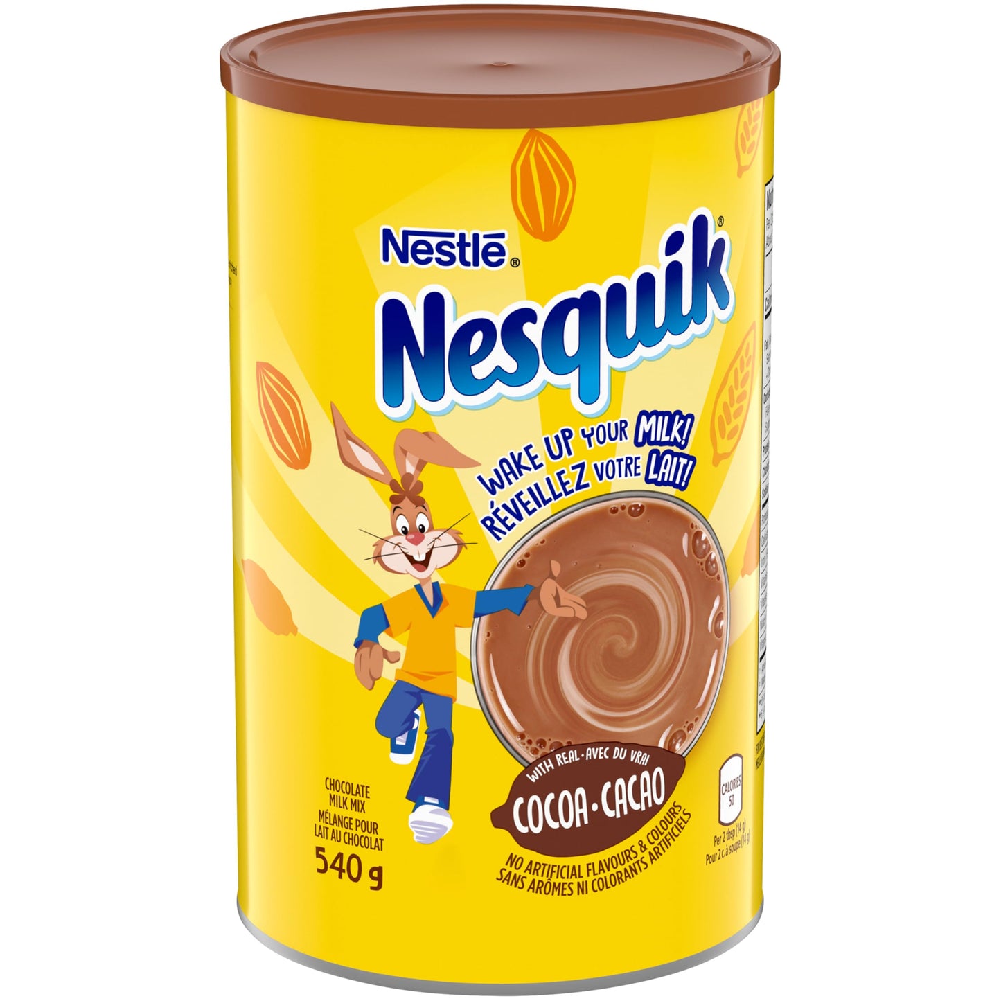 Nesquik Less Sugar Chocolate Milk Powder (19oz Canister)