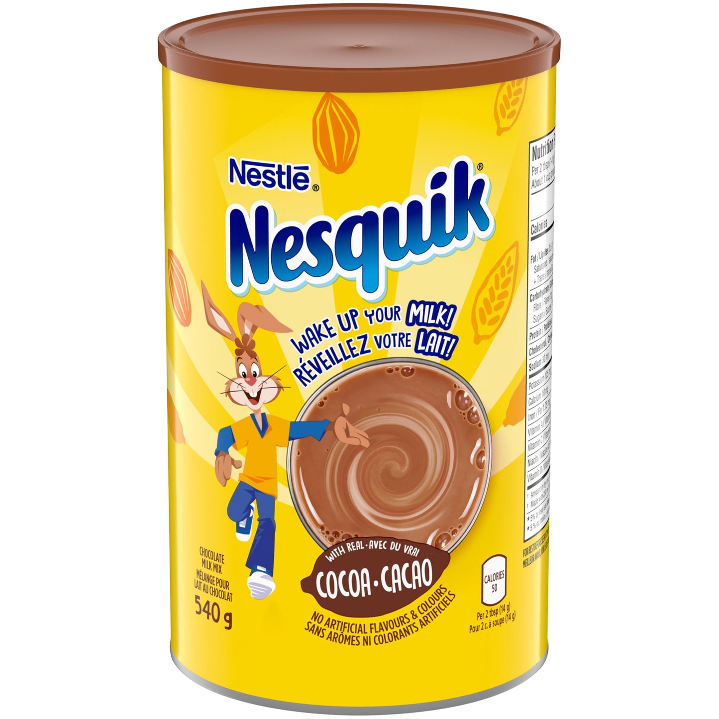 Nesquik Less Sugar Chocolate Milk Powder (19oz Canister)