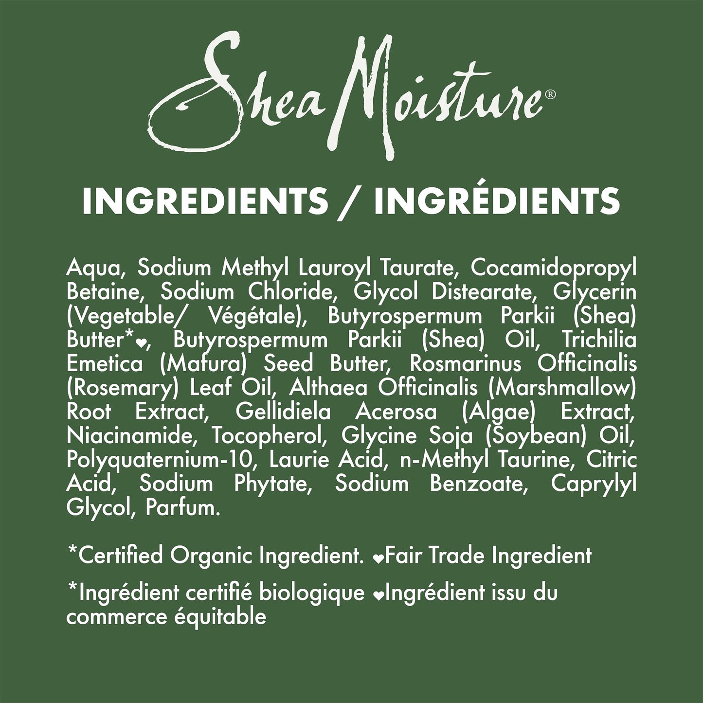 Shea Moisture Men Moisturizing Shampoo for dry hair Shea Butter & Mafura Oil Sulfate-Free Shampoo 444 ml