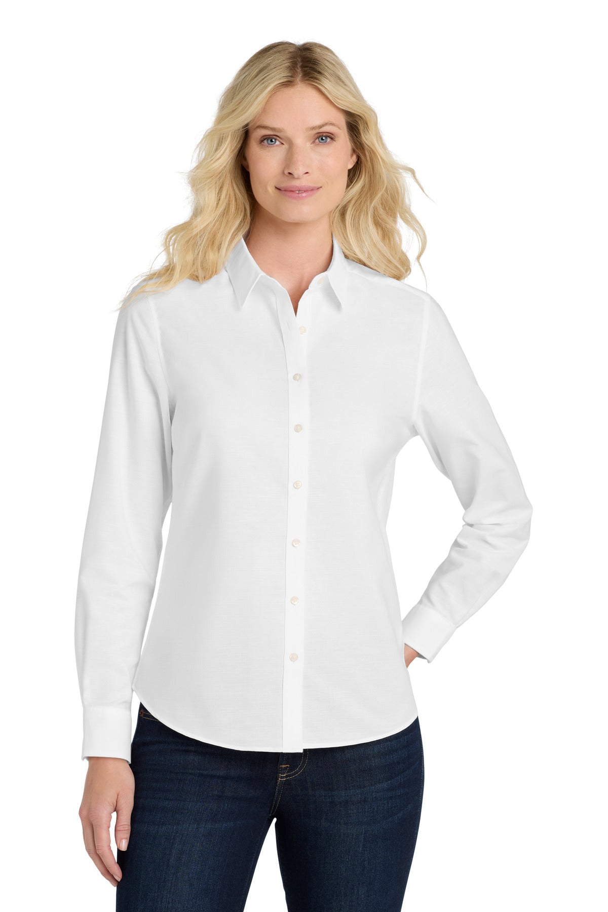 Port Authority® Women's SuperPro™ Oxford Shirt. L658