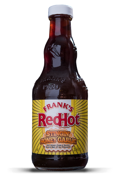 Frank's RedHot Stingin' Honey Garlic Sauce – Sweet & Spicy Wing, Rib & Dipping Sauce – 354mL