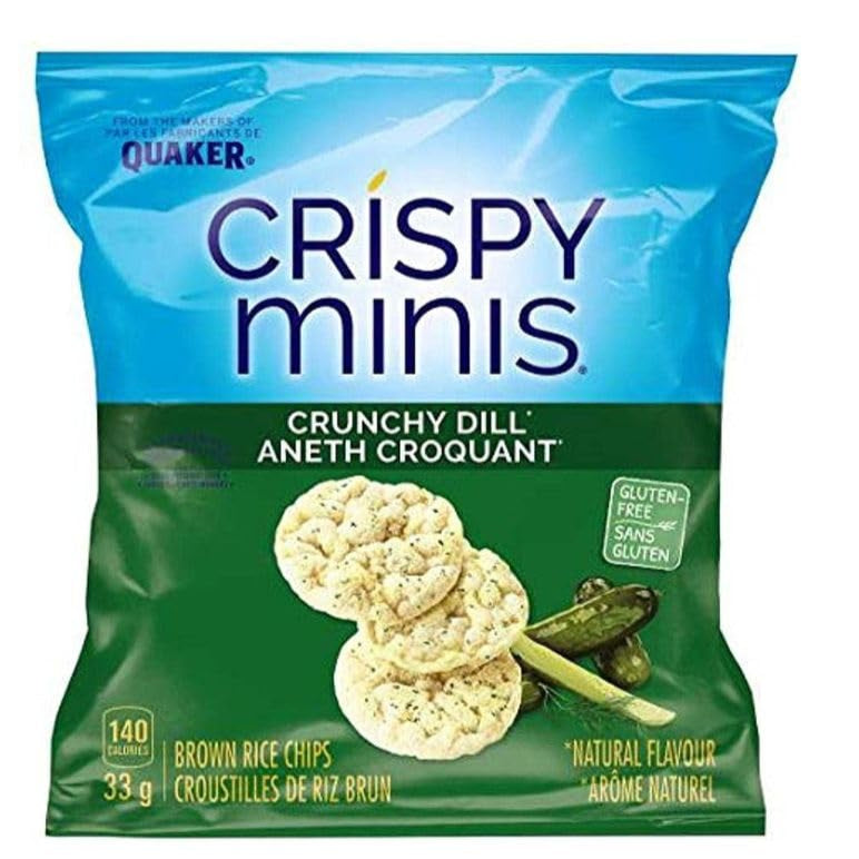Quaker Crispy Minis Crunchy Dill | Rice Snacks 33g