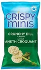 Quaker Crispy Minis Crunchy Dill Flavor Brown Rice Chips, 100g