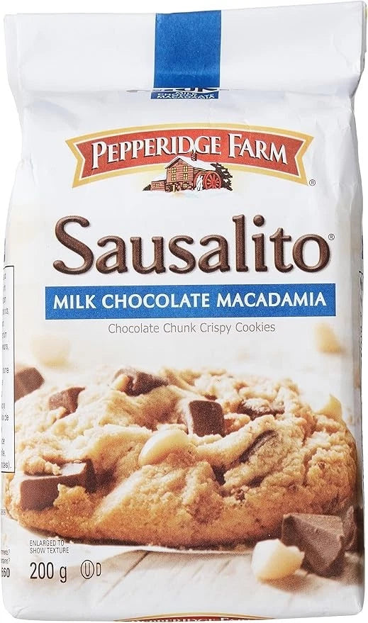 Pepperidge Farm SAUSALITO Milk Chocolate Macadamia Cookies 200g