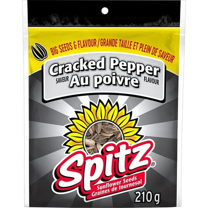 Spitz Cracked Pepper Sunflower Seeds (210g)