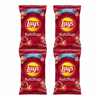 Lay's Ketchup Potato Chips - Beloved Sweet & Tangy Crunch | 7.75 oz (220g)