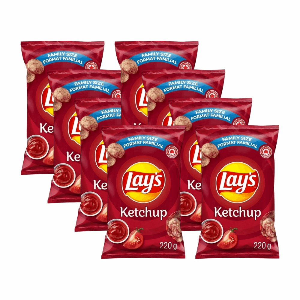 Lay's Ketchup Potato Chips - Beloved Sweet & Tangy Crunch | 7.75 oz (220g)
