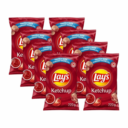 Lay's Ketchup Potato Chips - Beloved Sweet & Tangy Crunch | 7.75 oz (220g)