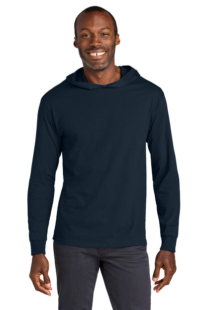 Jerzees Classics™ Unisex Cotton Long Sleeve Hooded T-Shirt 363LH