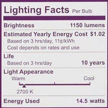 Philips 100W A19 Rough Service Light Bulbs (2-Pack)
