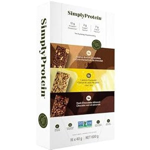 SimplyProtein Plant-Based Protein Bars (15 x 40g) – 12g