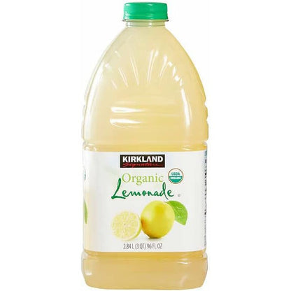 Kirkland Signature Organic Lemonade (2 Pack, 96 fl oz Bottles Ea) - Refreshing, USDA Organic, 18% Juice