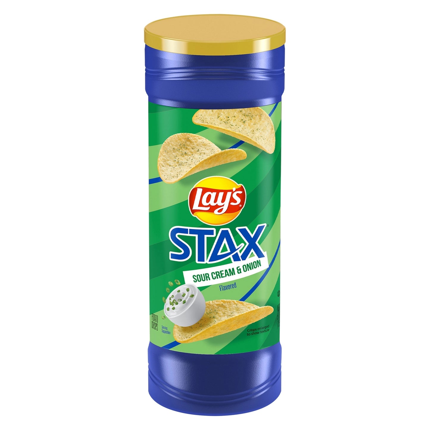 Lay's Stax Sour Cream & Onion Potato Crisps - (5.5 oz Cans)
