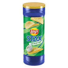 Lay's Stax Sour Cream & Onion Potato Crisps - 4 Pack (5.5 oz Cans)