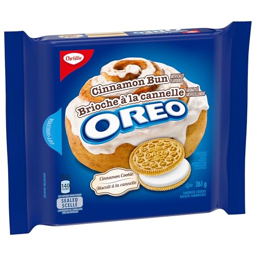 Oreo Cinnamon Bun Sandwich Cookies - 261g,