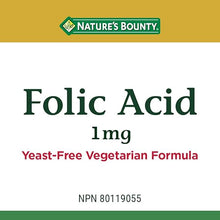 Nature's Bounty Folic Acid 1mg (1000 mcg), 150 Tablets