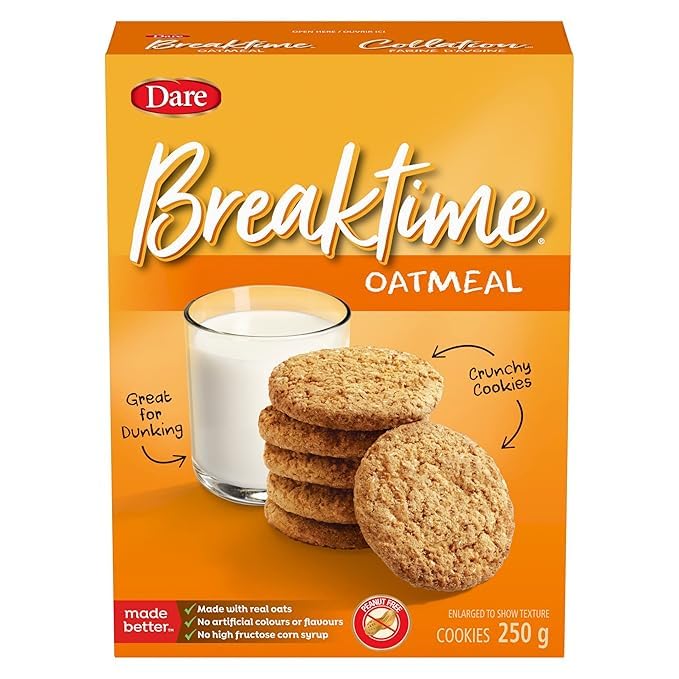 Dare Breaktime Oatmeal Cookies, 250 g