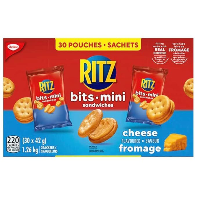 Ritz Bits Cheese Sandwich Crackers – 30 Packs