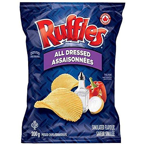Ruffles All Dressed Flavor Ridged Potato Chips ( 200g)