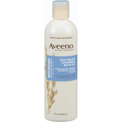 Aveeno Skin Relief Shower & Bath Oil for Dry, Itchy Skin 10 fl oz