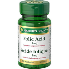 Nature's Bounty Folic Acid 1mg (1000 mcg), 150 Tablets