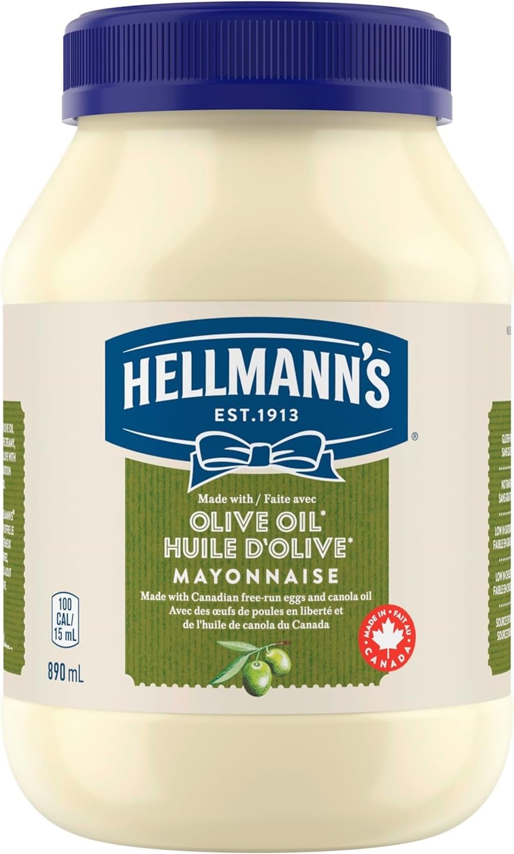 Hellmann's Olive Oil Mayonnaise - 890 ml