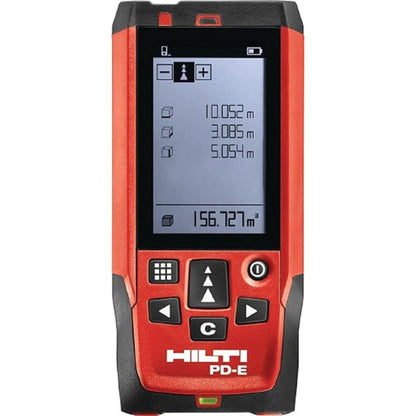 Hilti PD-E Laser Distance Meter (2062051) - Measures up to 656ft