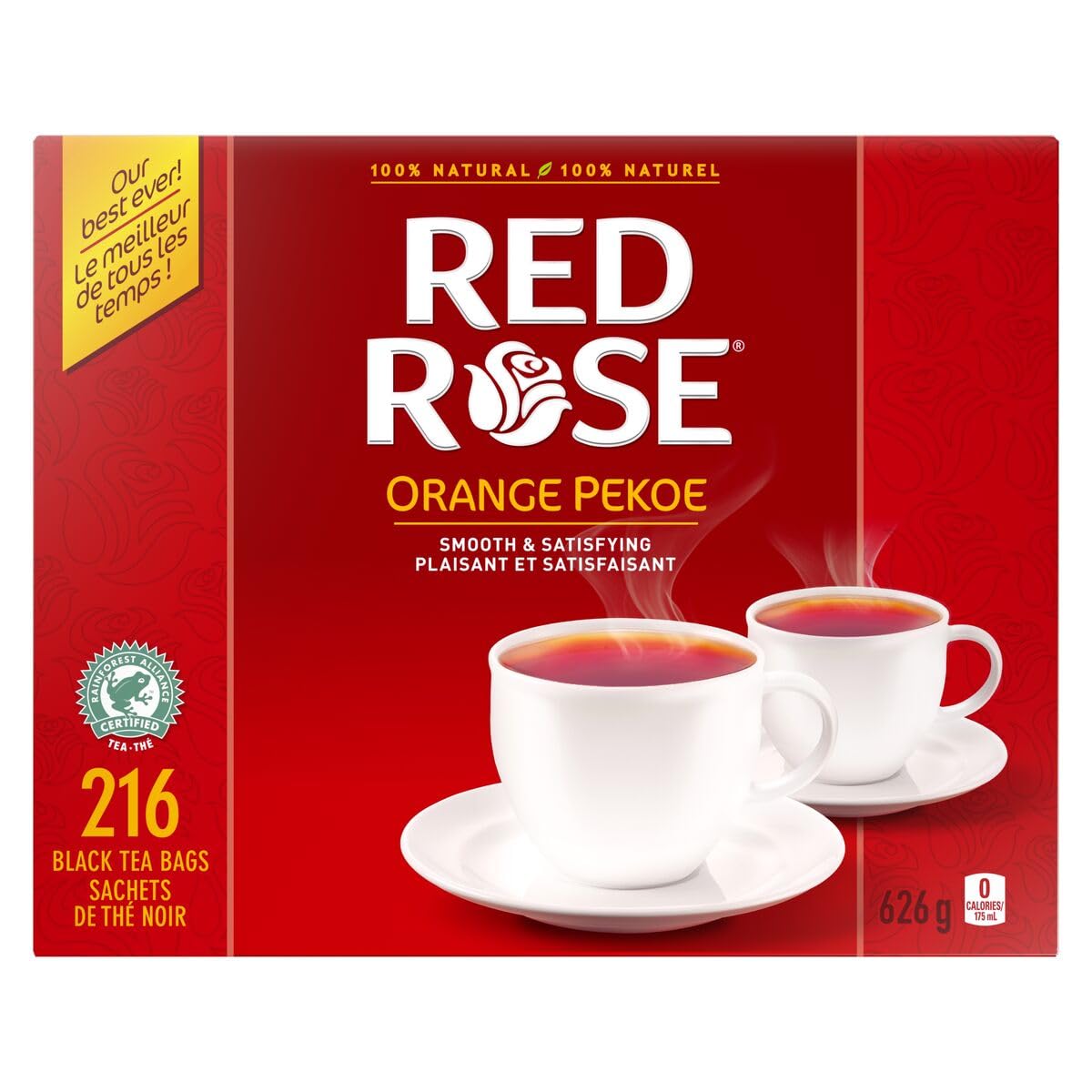Red Rose Orange Pekoe Black Tea - (216 Teabags)