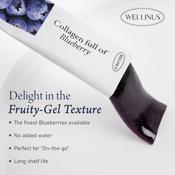 Korean Beauty Blueberry Collagen Jelly Sticks - 25 Packs