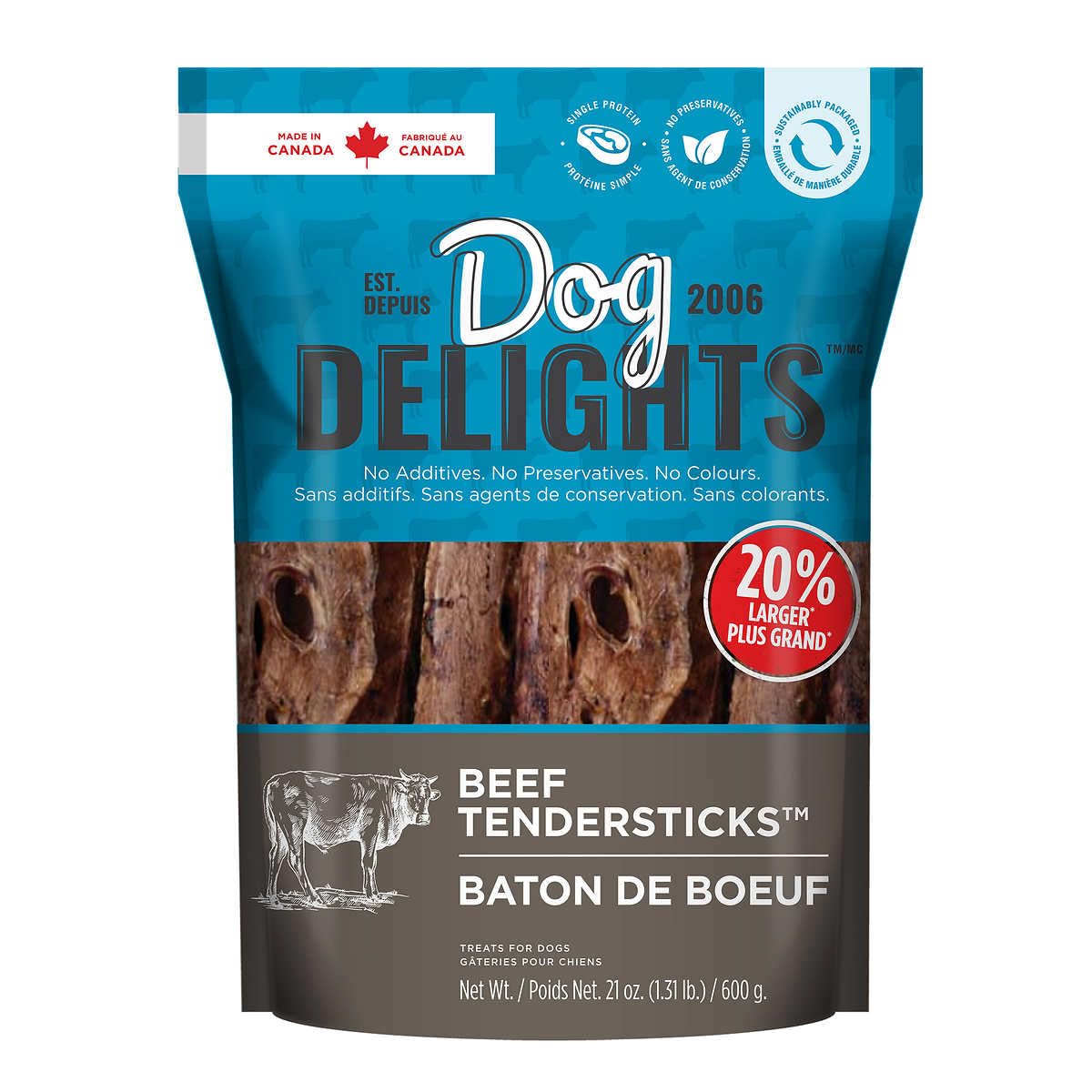 Dog Delights Beef Tendersticks |  600g (21oz)