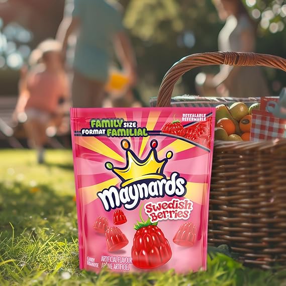 Maynards Swedish Berries Candy – Family Size 28.7oz Bag