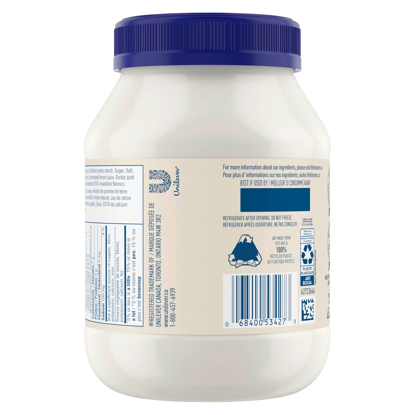 Hellmann's Plant-Based Egg-Free Dressing & Sandwich Spread – 710 mL