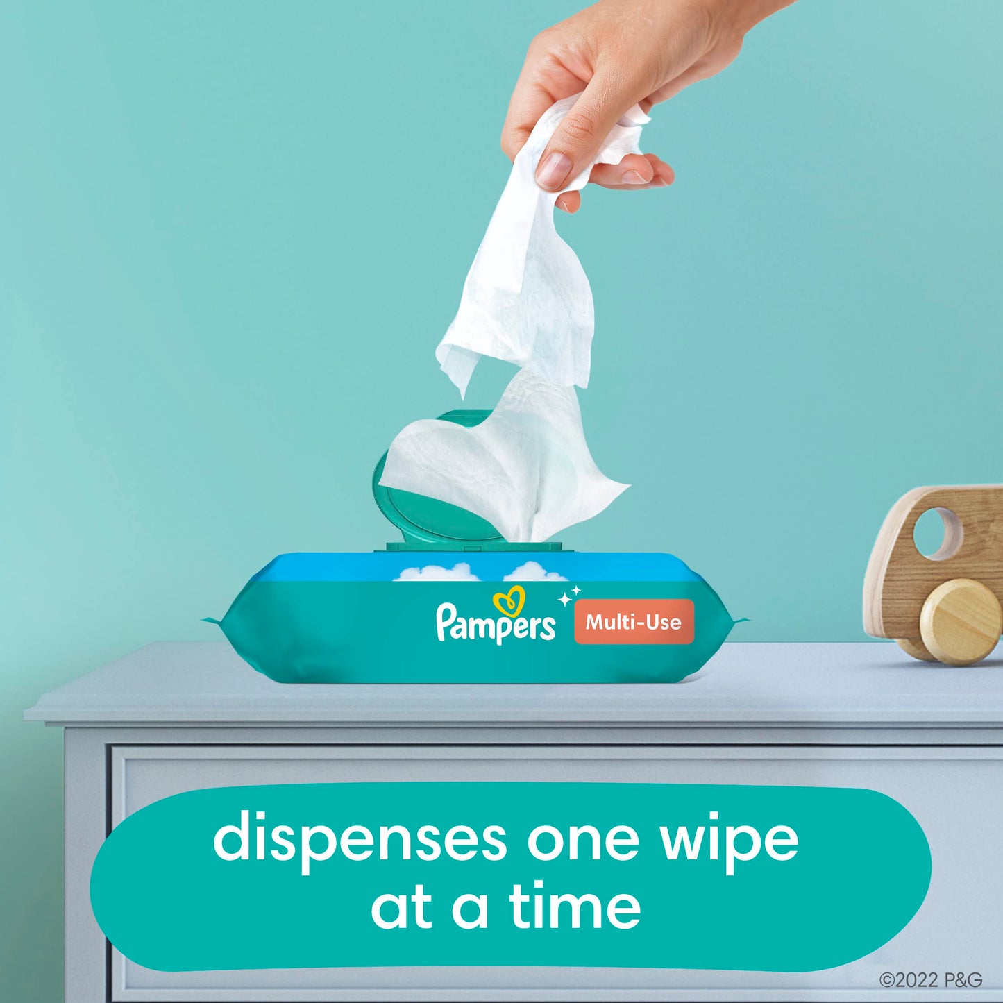 Pampers Baby Wipes  – 3 Pop-Top Packs (168 Wipes)