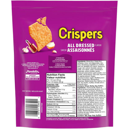 Christie Crispers, All Dressed Crackers, 145g